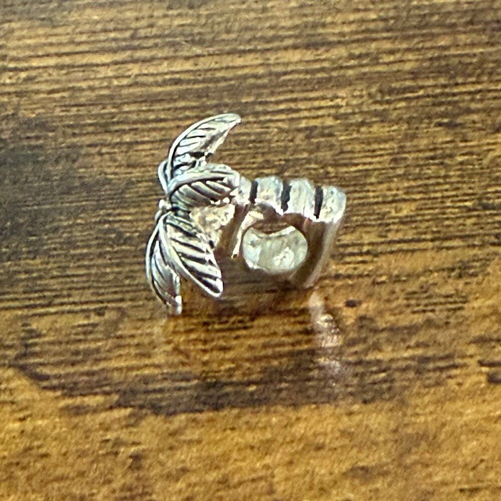 Palm Tree Sterling Silver Charm - Picture 3 of 6